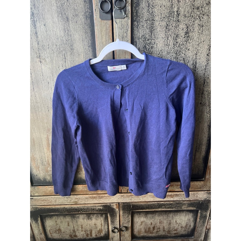 Vineyard vines blue Cardigan girls size 10-12